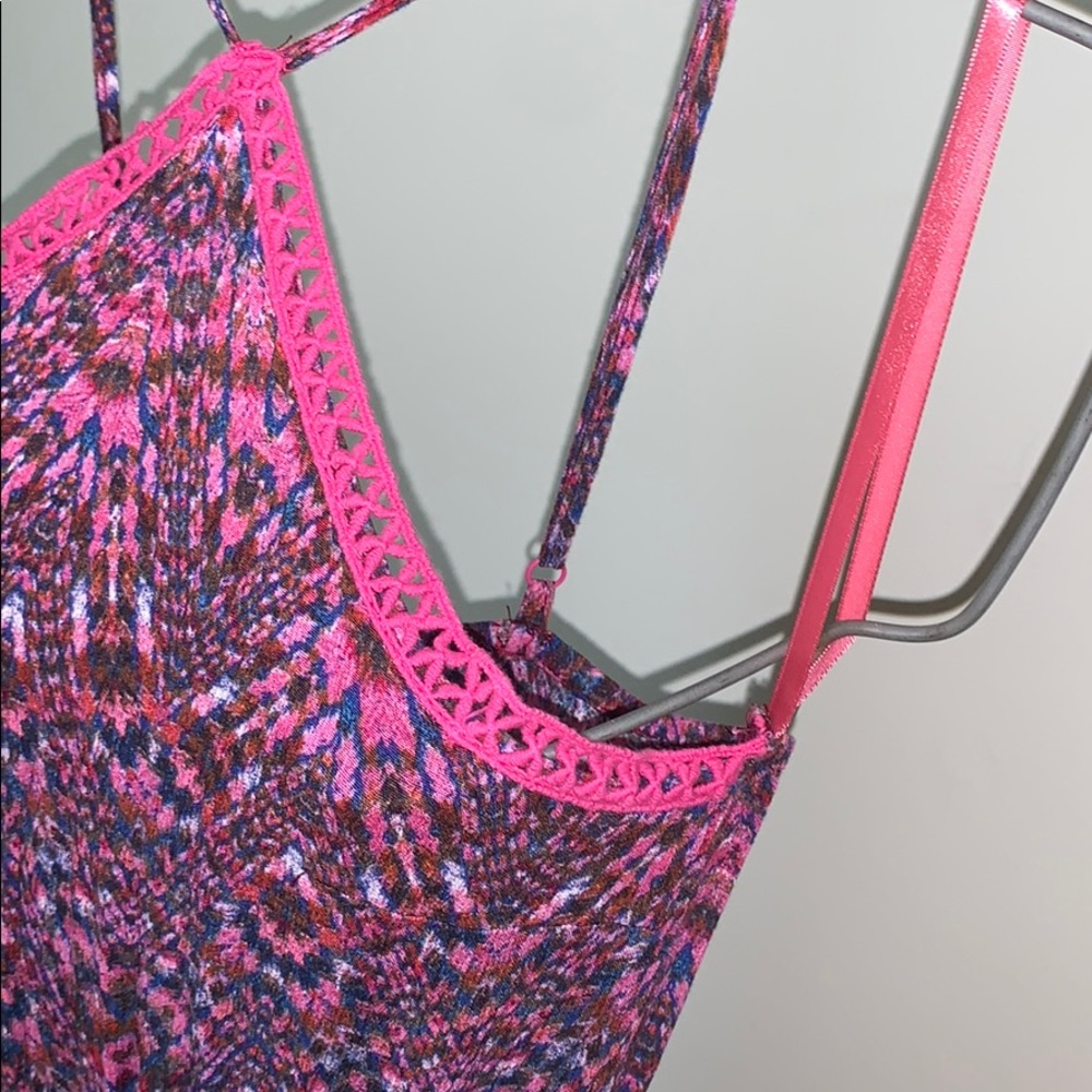 Boho style flowy dress with crochet trim various sizes. - Picture 4 of 11